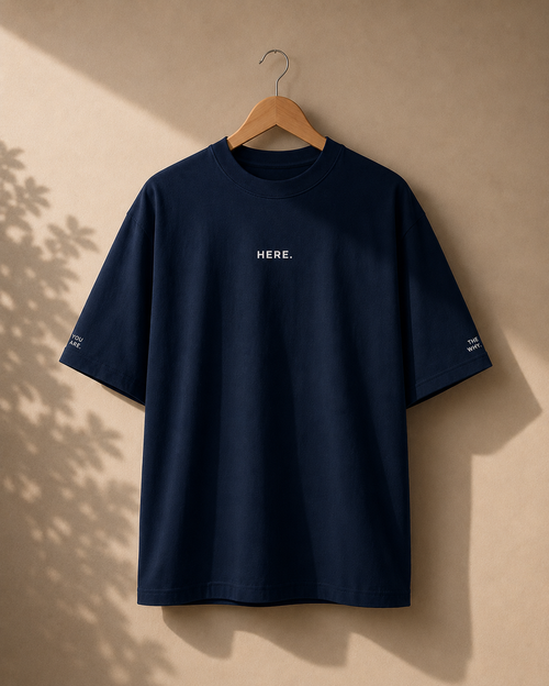 HERE. — Oversized Tee | wild.quiet.