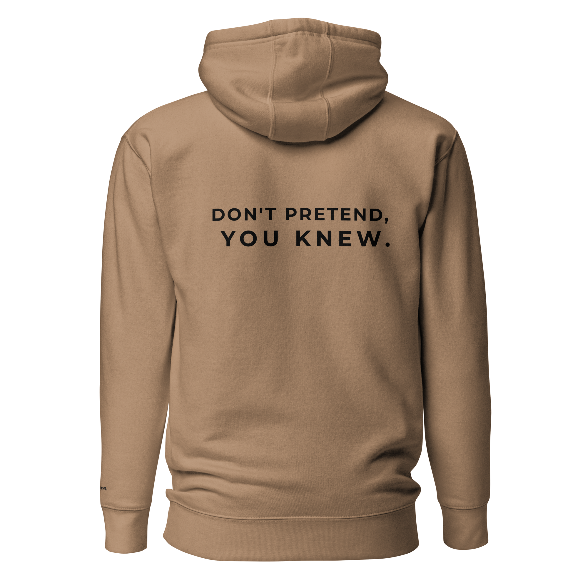 KNOW. — Hoodie | wild.quiet.